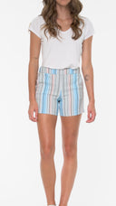 Lisa Multi-colored stripes Techno Short – Video