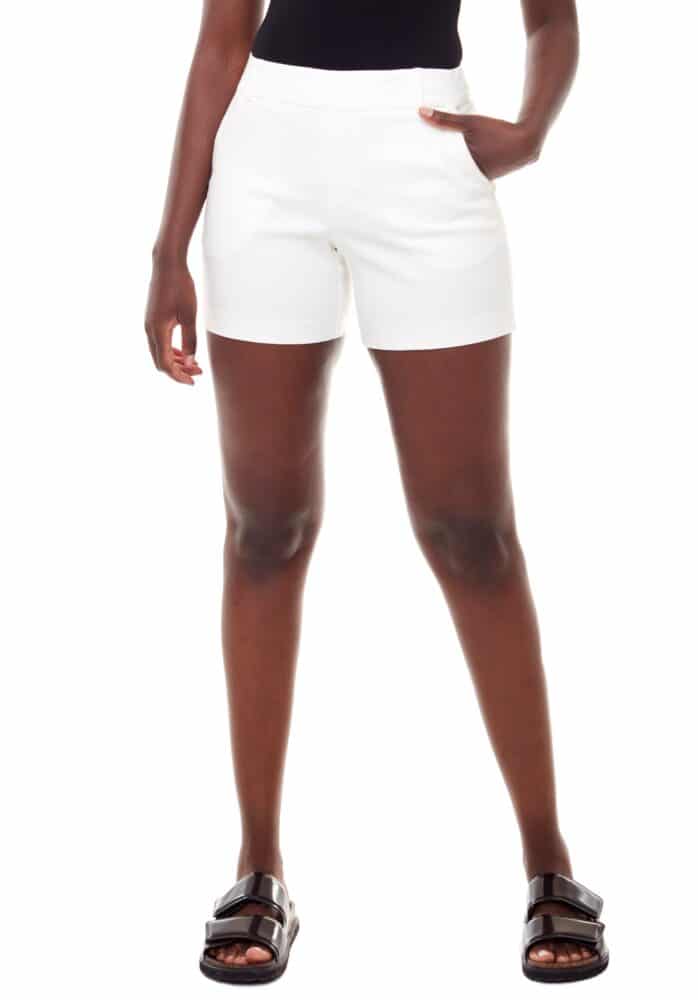 I Love Tyler Madison Winter White Pintuck Shorts 