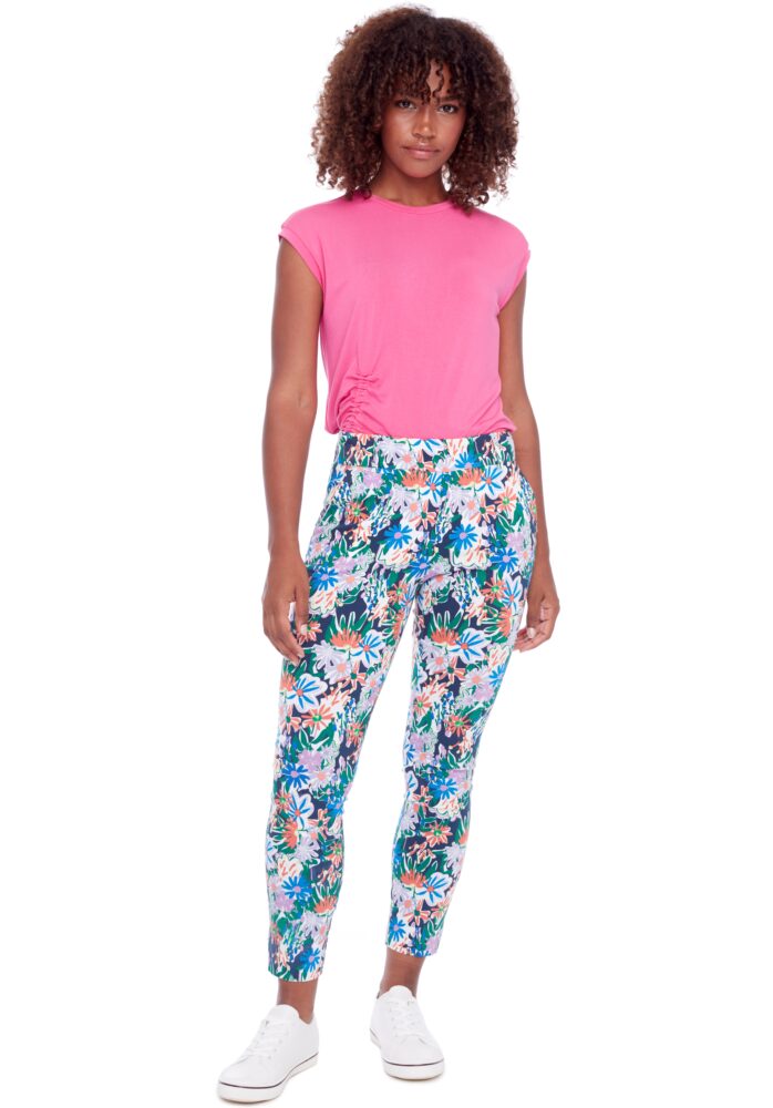 River Island Plus co-ord floral trouser in pink | ASOS
